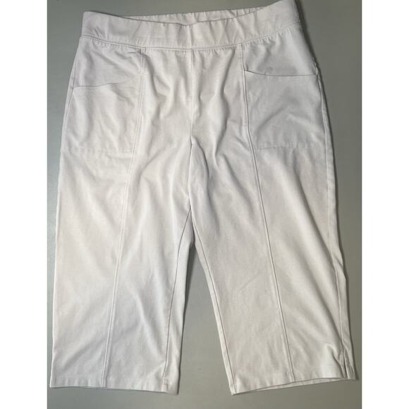 D & Co Active Capri Workout Pants Women’s M Tan - Picture 1 of 7